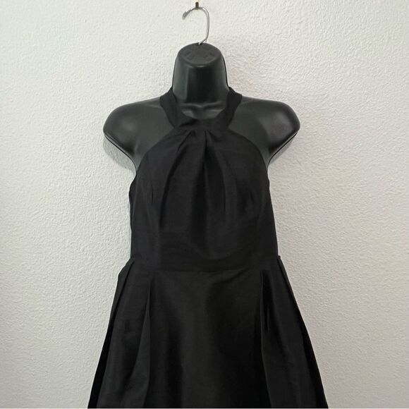 Elegant Black High-Low Wedding Dress - Picture 3 of 13